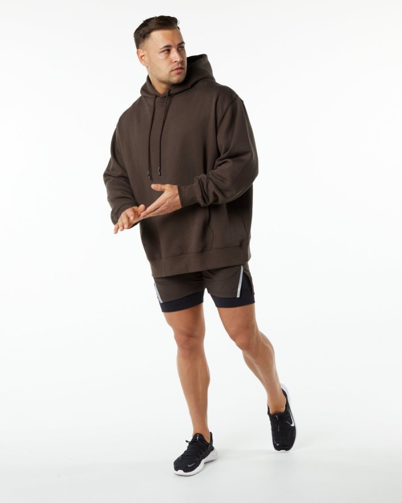 Sudadera con Capucha Alphalete Unity Hoodie Hombre Marrones | MRHELV-386