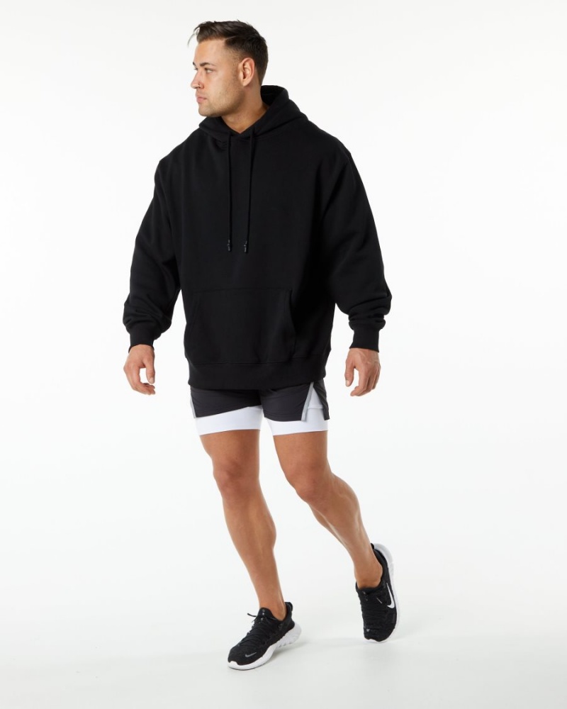 Sudadera con Capucha Alphalete Unity Hoodie Hombre Negras | DHOGXN-126