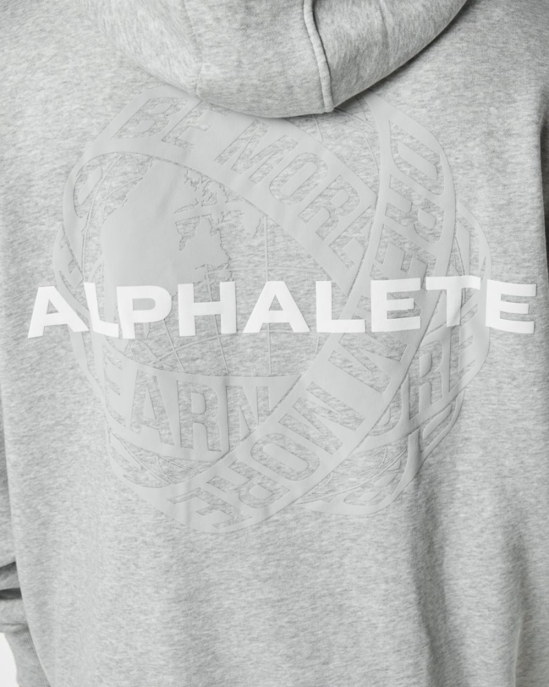 Sudadera con Capucha Alphalete Unity Hoodie Hombre Gris | XYLJCV-986