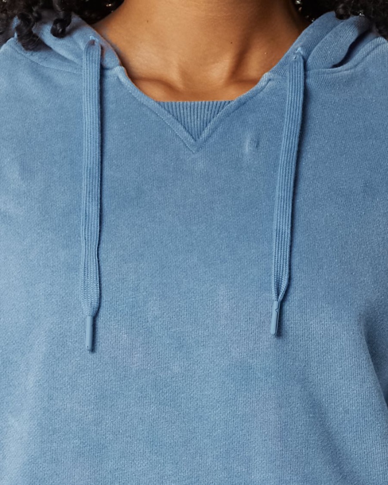 Sudadera con Capucha Alphalete Very Terry Hoodie Mujer Azules | KVMGBA-728