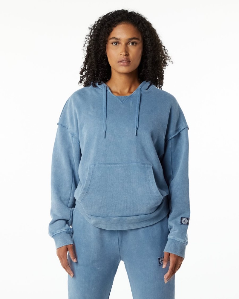 Sudadera con Capucha Alphalete Very Terry Hoodie Mujer Azules | KVMGBA-728