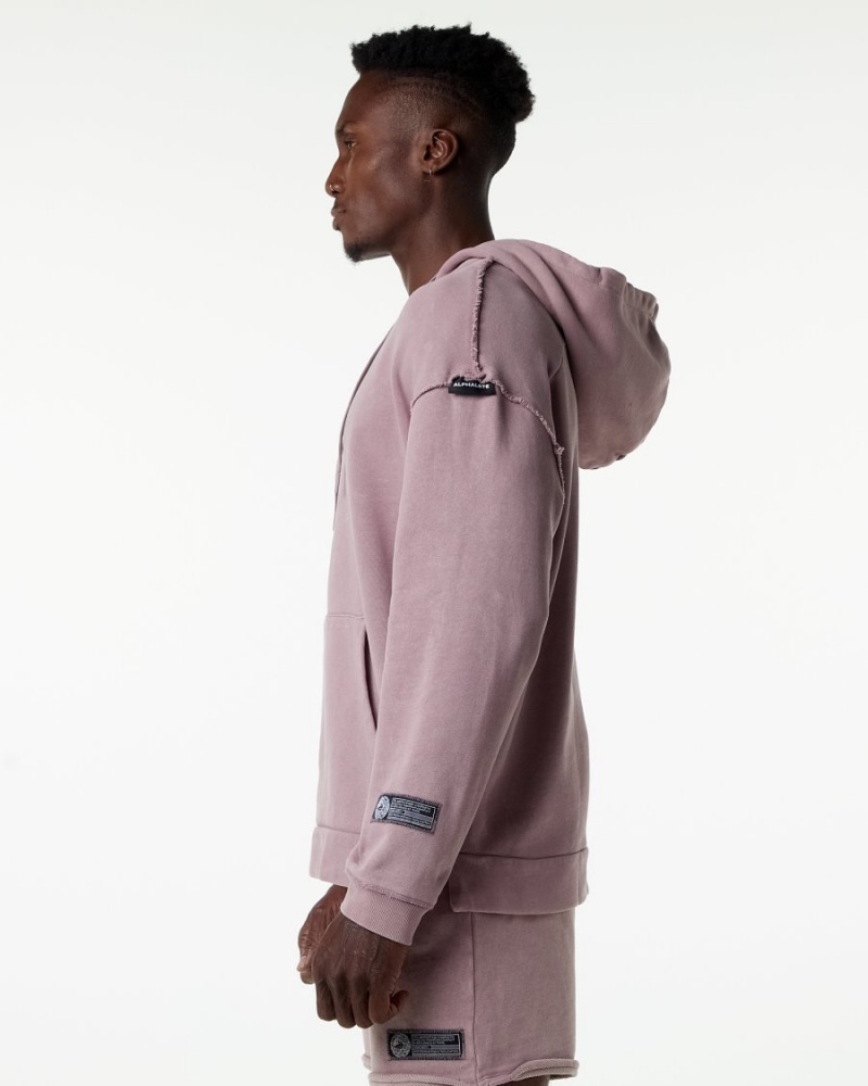 Sudadera con Capucha Alphalete Very Terry Hoodie Hombre Rosas | FQRJUV-759