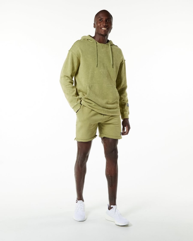 Sudadera con Capucha Alphalete Very Terry Hoodie Hombre Verde | DVHILP-105