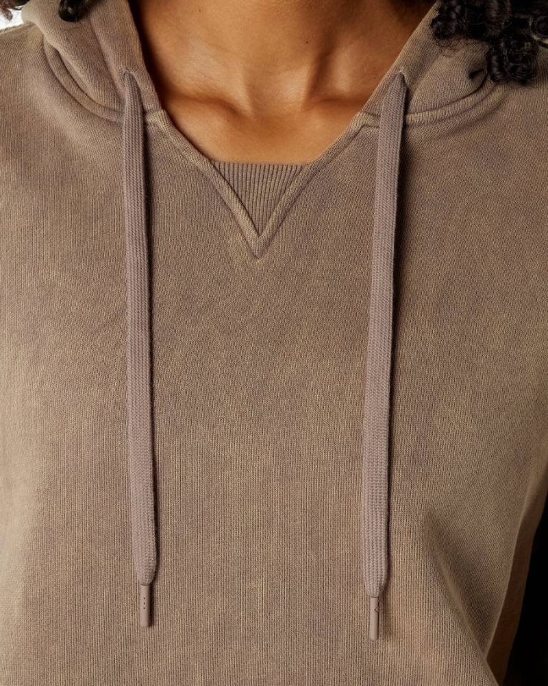 Sudadera con Capucha Alphalete Very Terry Hoodie Mujer Smokey Quartz | PAOMWI-382