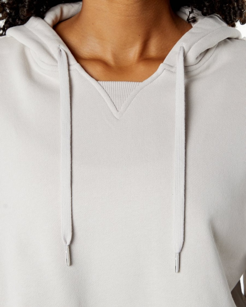 Sudadera con Capucha Alphalete Very Terry Hoodie Mujer Moonstone | FGQKLB-031