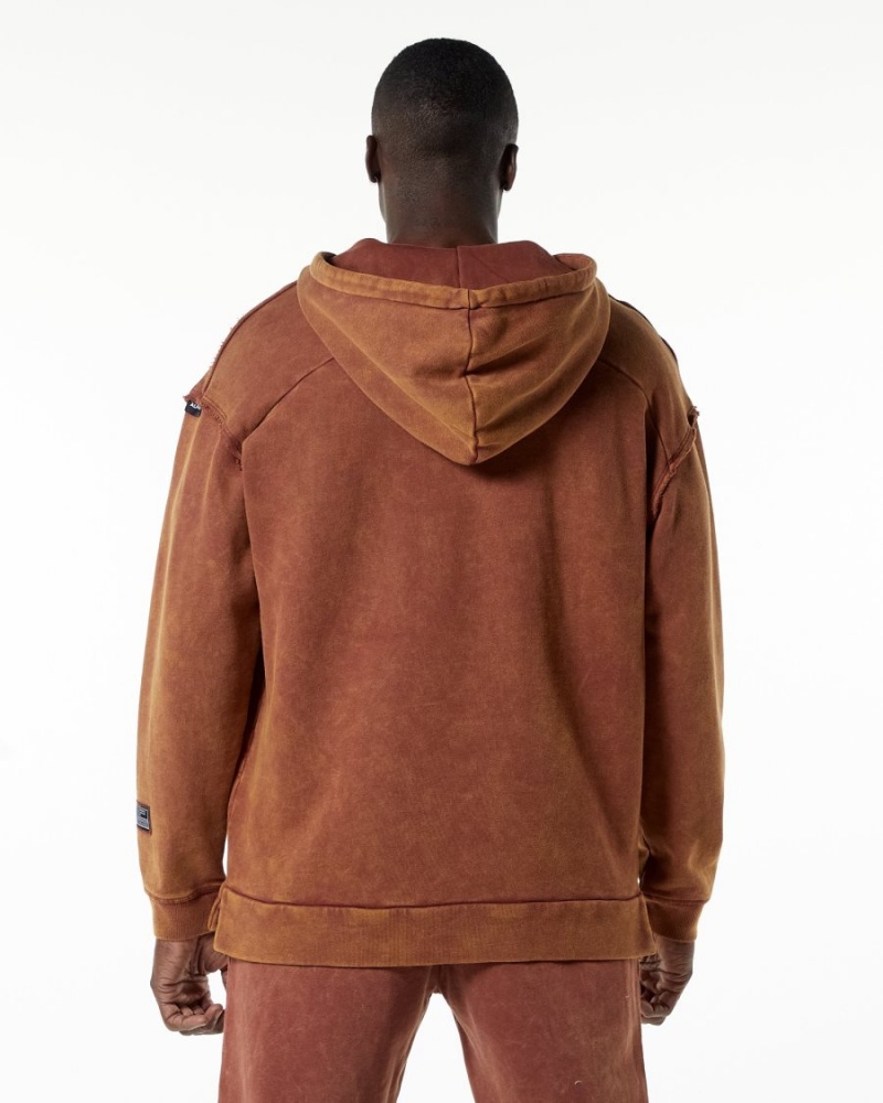 Sudadera con Capucha Alphalete Very Terry Hoodie Hombre Bloodstone | HDGWFM-874