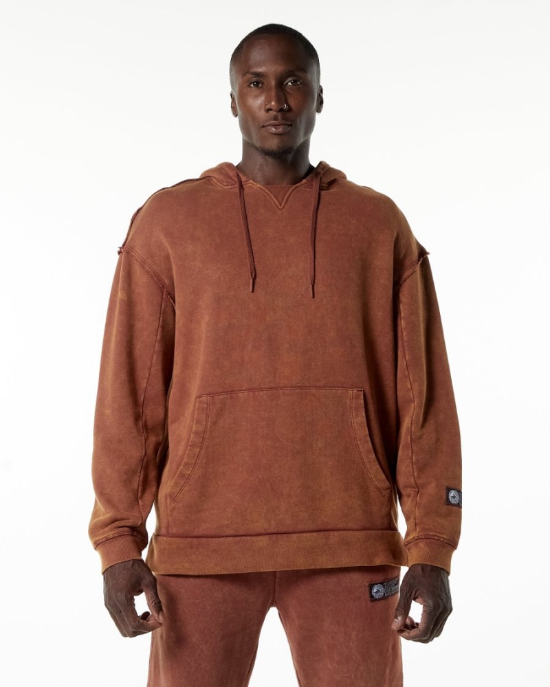 Sudadera con Capucha Alphalete Very Terry Hoodie Hombre Bloodstone | HDGWFM-874