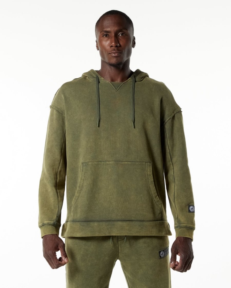 Sudadera con Capucha Alphalete Very Terry Hoodie Hombre Verde | CGYZQR-273