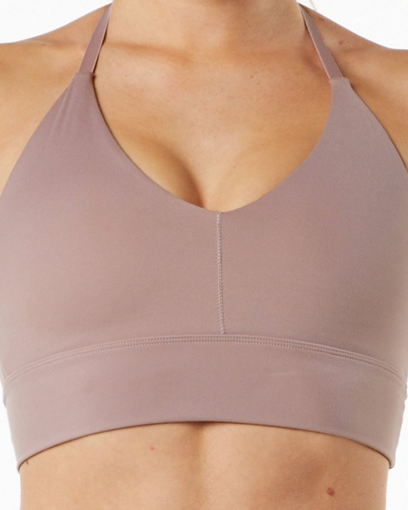 Sujetador Deportivo Alphalete Alphalux Wonder Bra Mujer Moradas | QYOSLK-916