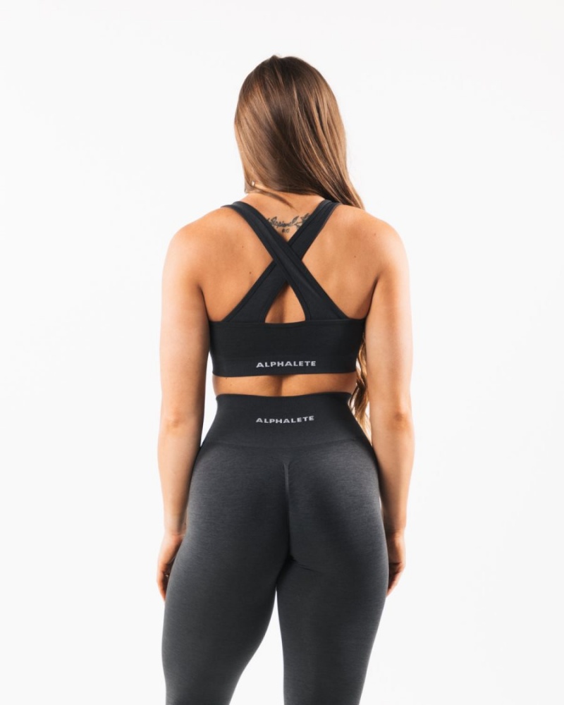 Sujetador Deportivo Alphalete Amplify Bra Mujer Shadow | GZNHKO-785