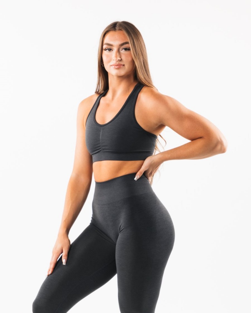 Sujetador Deportivo Alphalete Amplify Bra Mujer Shadow | GZNHKO-785