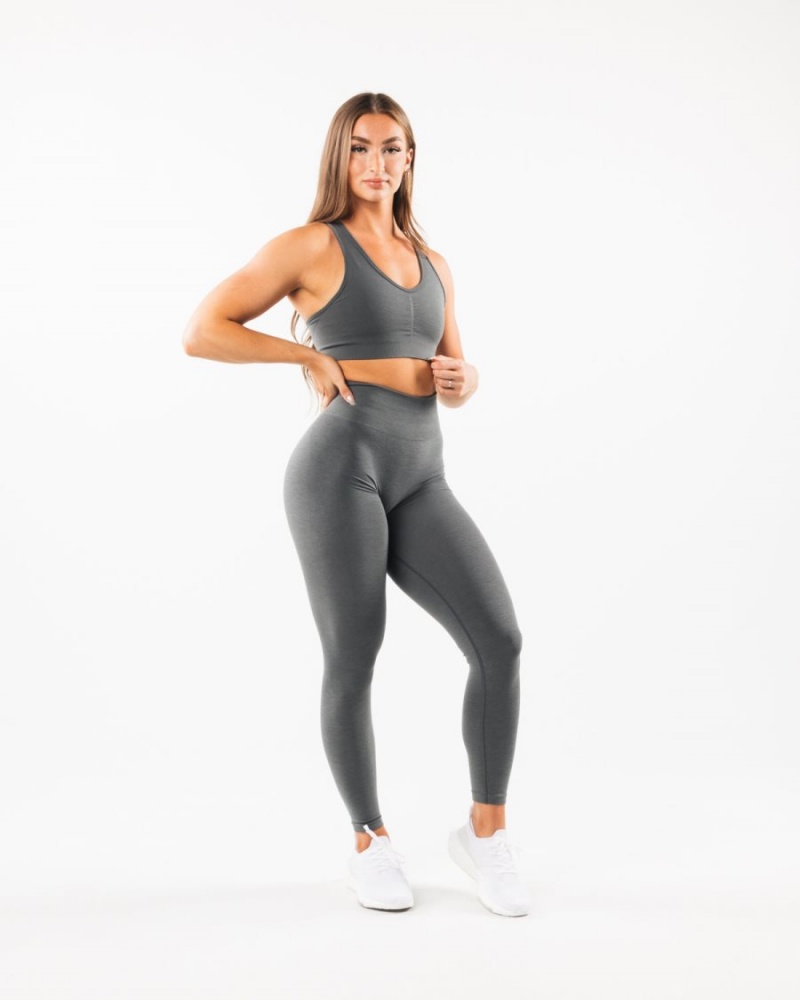 Sujetador Deportivo Alphalete Amplify Bra Mujer Smoke | XFRNMJ-961