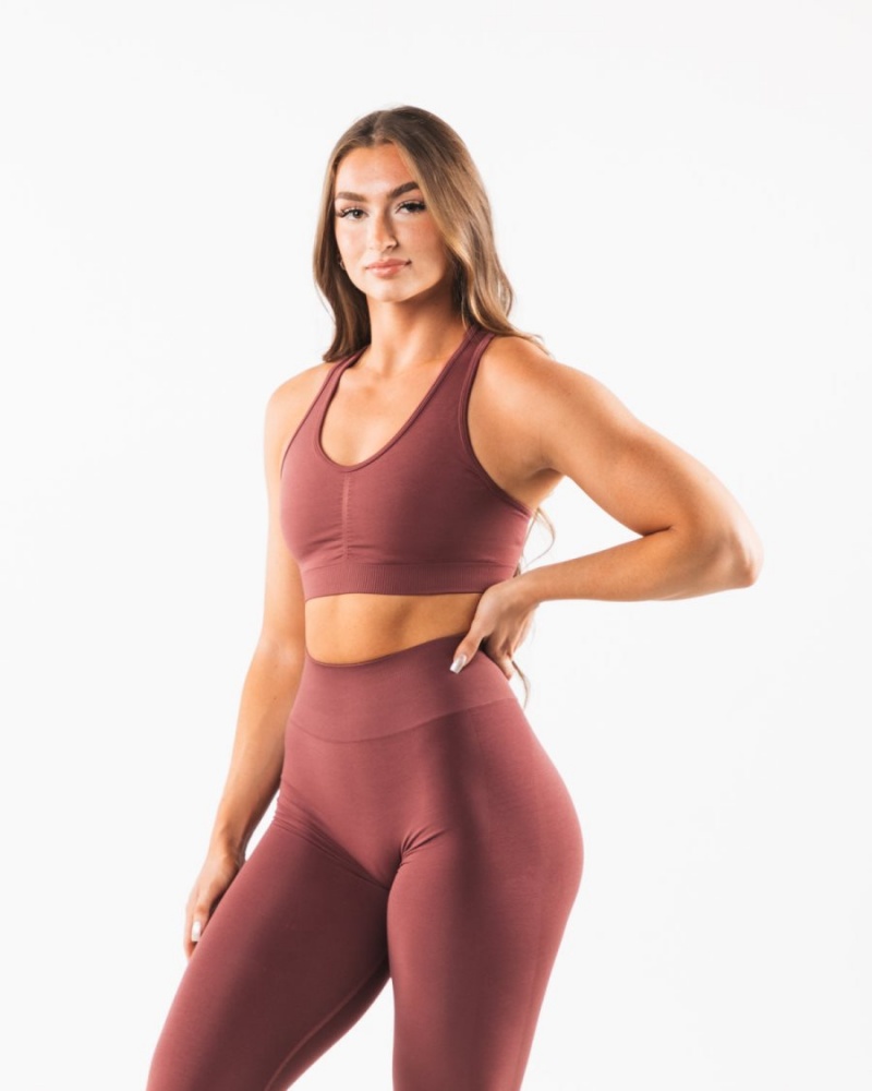 Sujetador Deportivo Alphalete Amplify Bra Mujer Autumn | OYBGEP-036