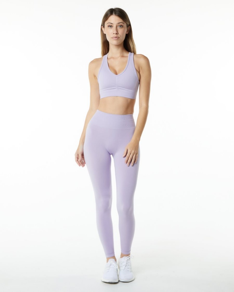 Sujetador Deportivo Alphalete Amplify Bra Mujer Misty Lilac | GXNRZS-102