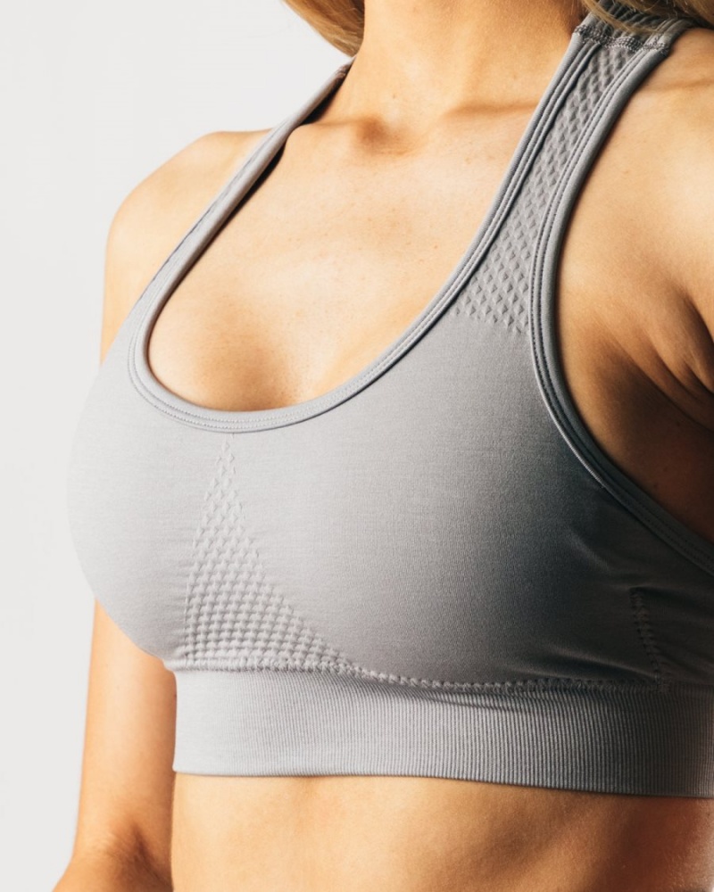 Sujetador Deportivo Alphalete Impact Bra Mujer Gris | PRTQUK-985