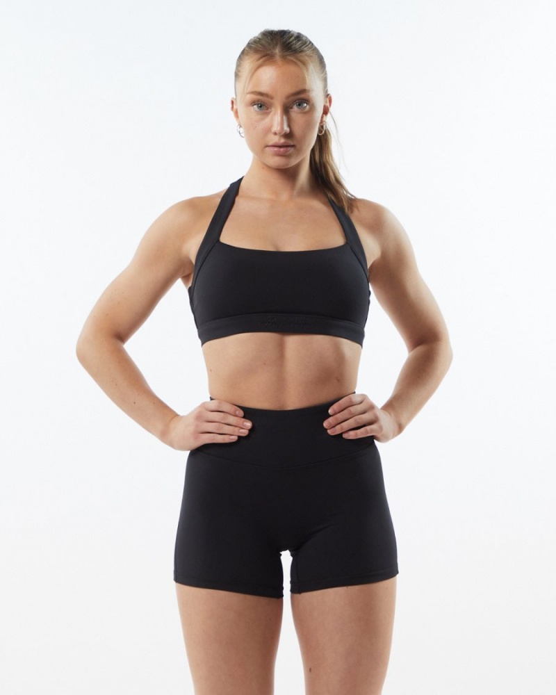 Sujetador Deportivo Alphalete Pulse Balance Bra Mujer Blackout | BELVQU-751