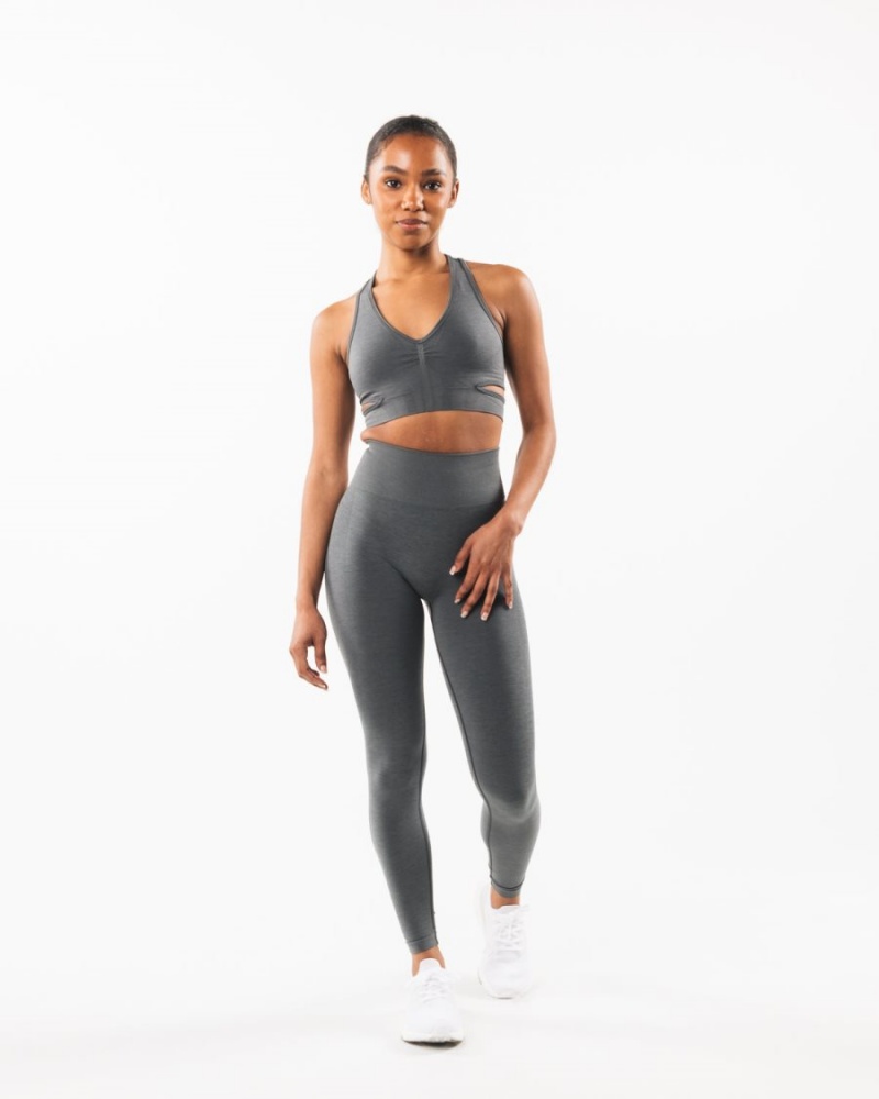 Sujetador Deportivo Alphalete Stratus Bra Mujer Smoke | THCRFI-560