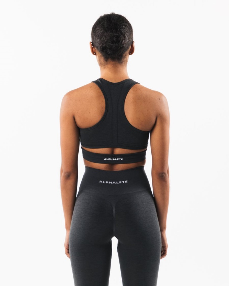 Sujetador Deportivo Alphalete Stratus Bra Mujer Shadow | VYKCQG-918