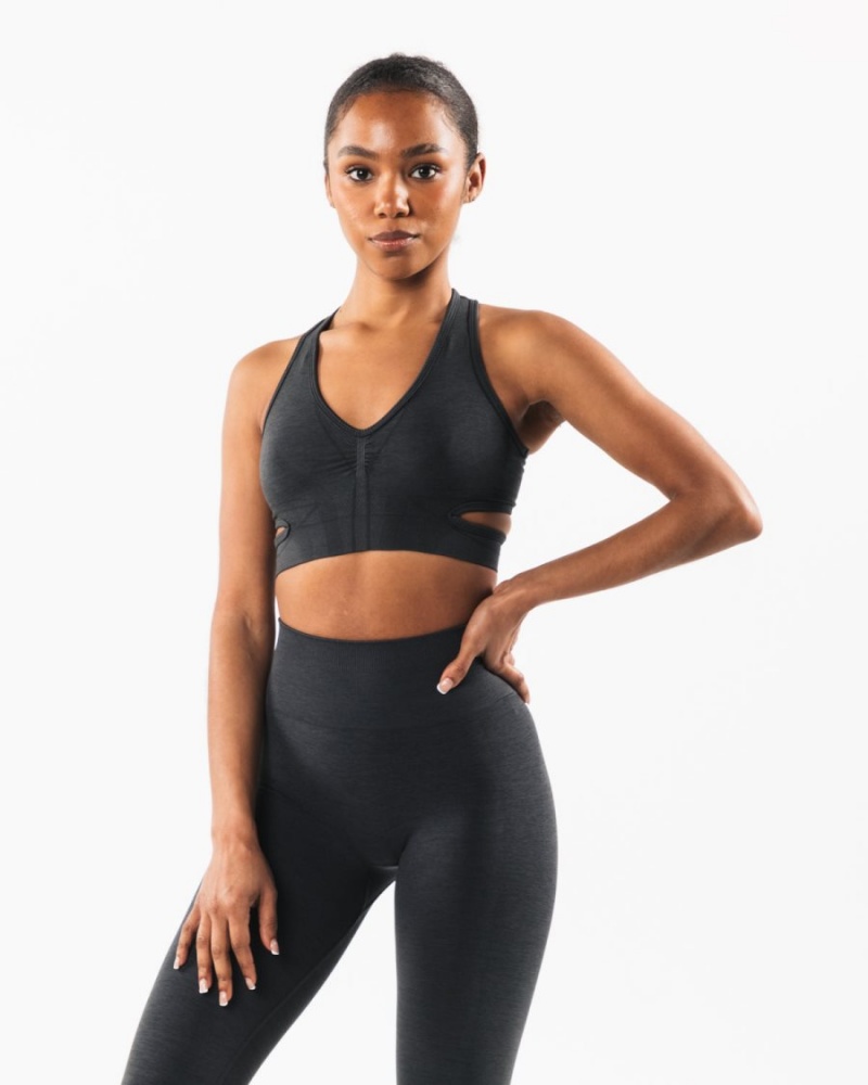 Sujetador Deportivo Alphalete Stratus Bra Mujer Shadow | VYKCQG-918