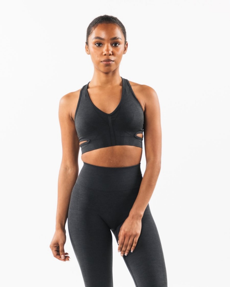 Sujetador Deportivo Alphalete Stratus Bra Mujer Shadow | VYKCQG-918