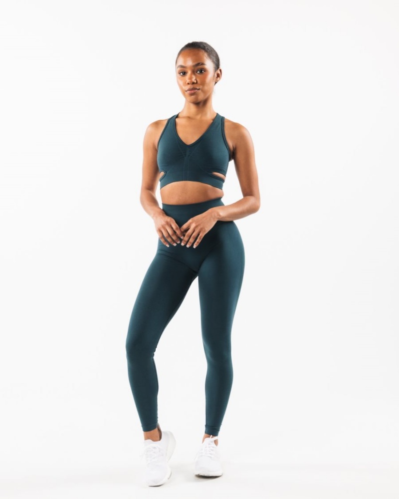 Sujetador Deportivo Alphalete Stratus Bra Mujer Midnight | IYXAWL-702