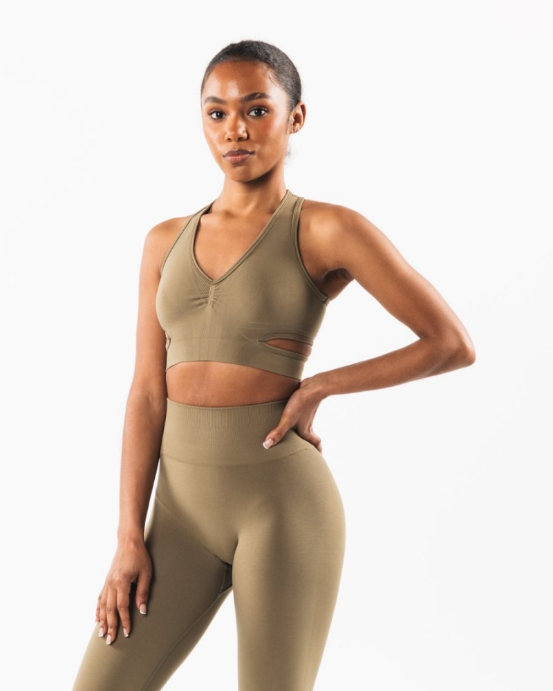 Sujetador Deportivo Alphalete Stratus Bra Mujer Willow | UBEKND-863