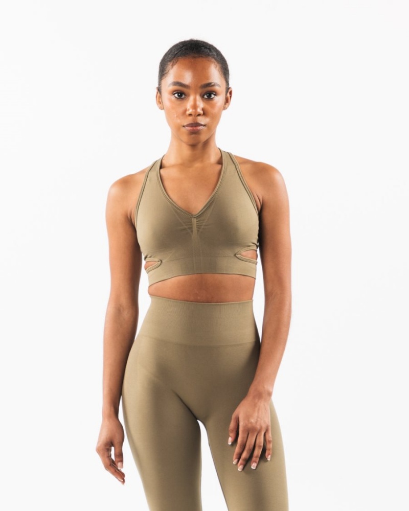 Sujetador Deportivo Alphalete Stratus Bra Mujer Willow | UBEKND-863