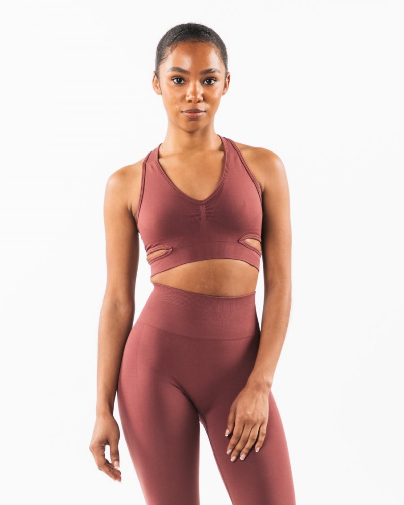 Sujetador Deportivo Alphalete Stratus Bra Mujer Autumn | PODUMY-481