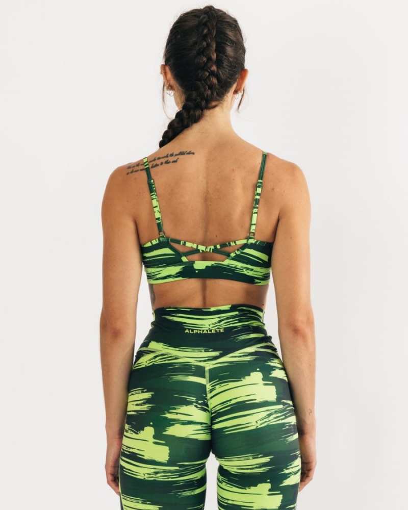 Sujetador Deportivo Alphalete Surface Limitless Bra Mujer Camuflaje | VLEMXJ-218