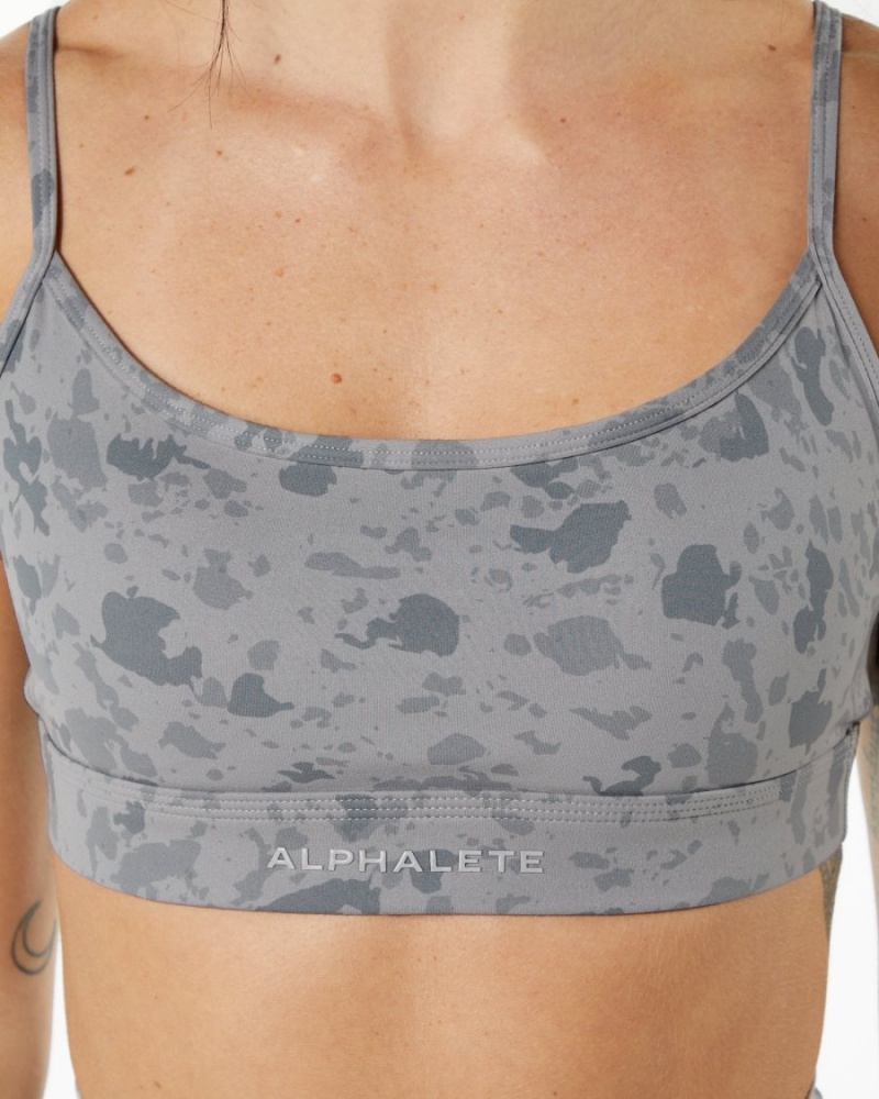 Sujetador Deportivo Alphalete Surface Limitless Bra Mujer Gris | HGVAWX-063