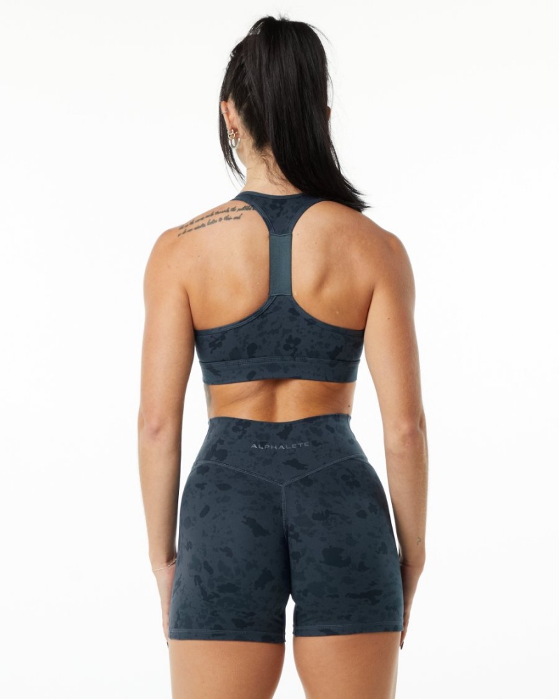 Sujetador Deportivo Alphalete Surface Wrap Bra Mujer Azules | LIODQF-750