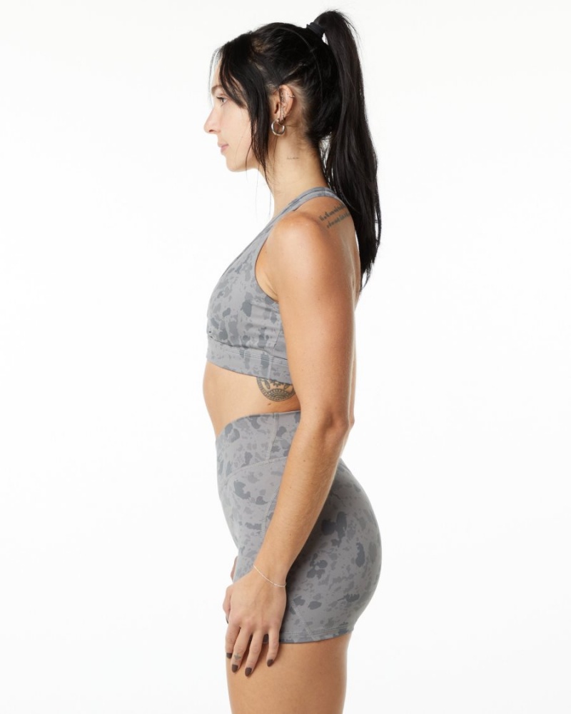 Sujetador Deportivo Alphalete Surface Wrap Bra Mujer Gris | DGJKFI-560